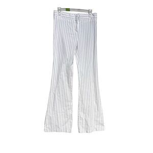 BcBG white pinstriped pants size 4